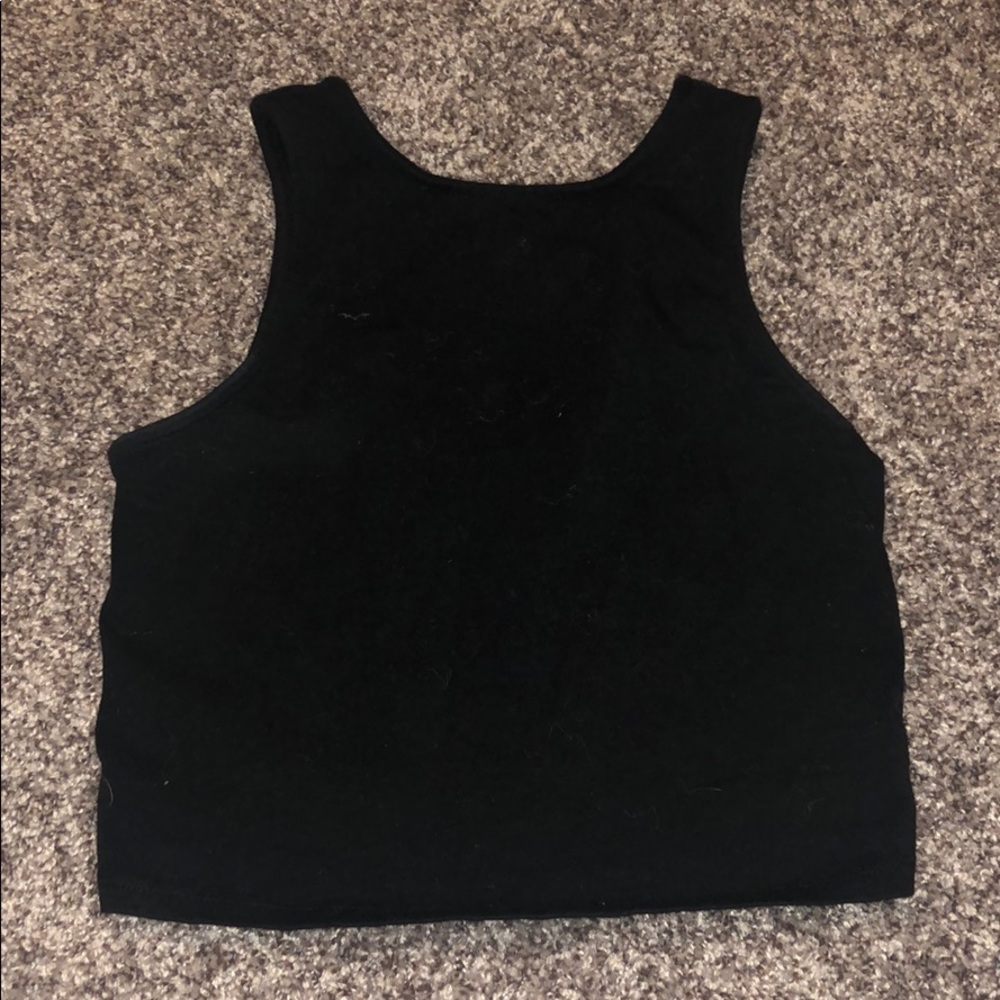 Black crop top